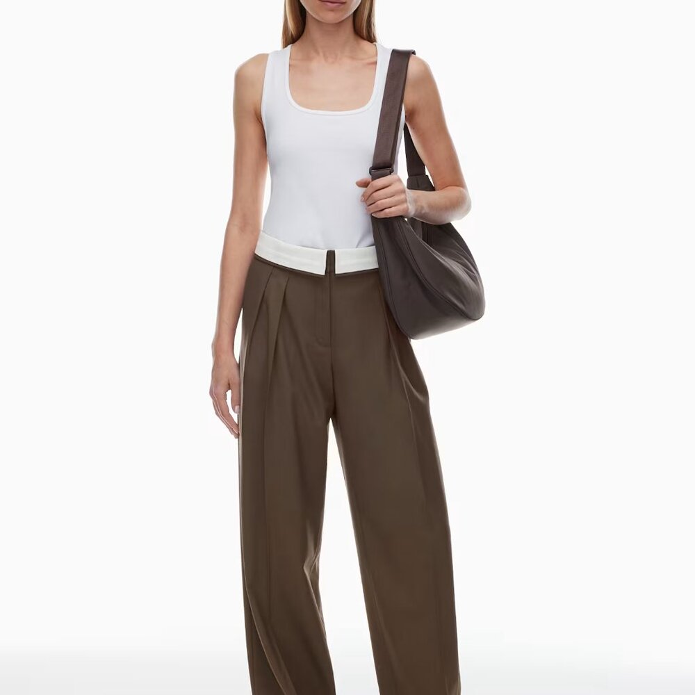 Aritzia Babaton Bureau Pant Wool Foldover